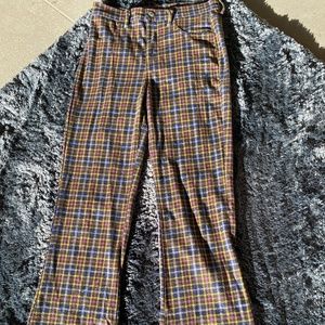American Eagle plaid flare pants